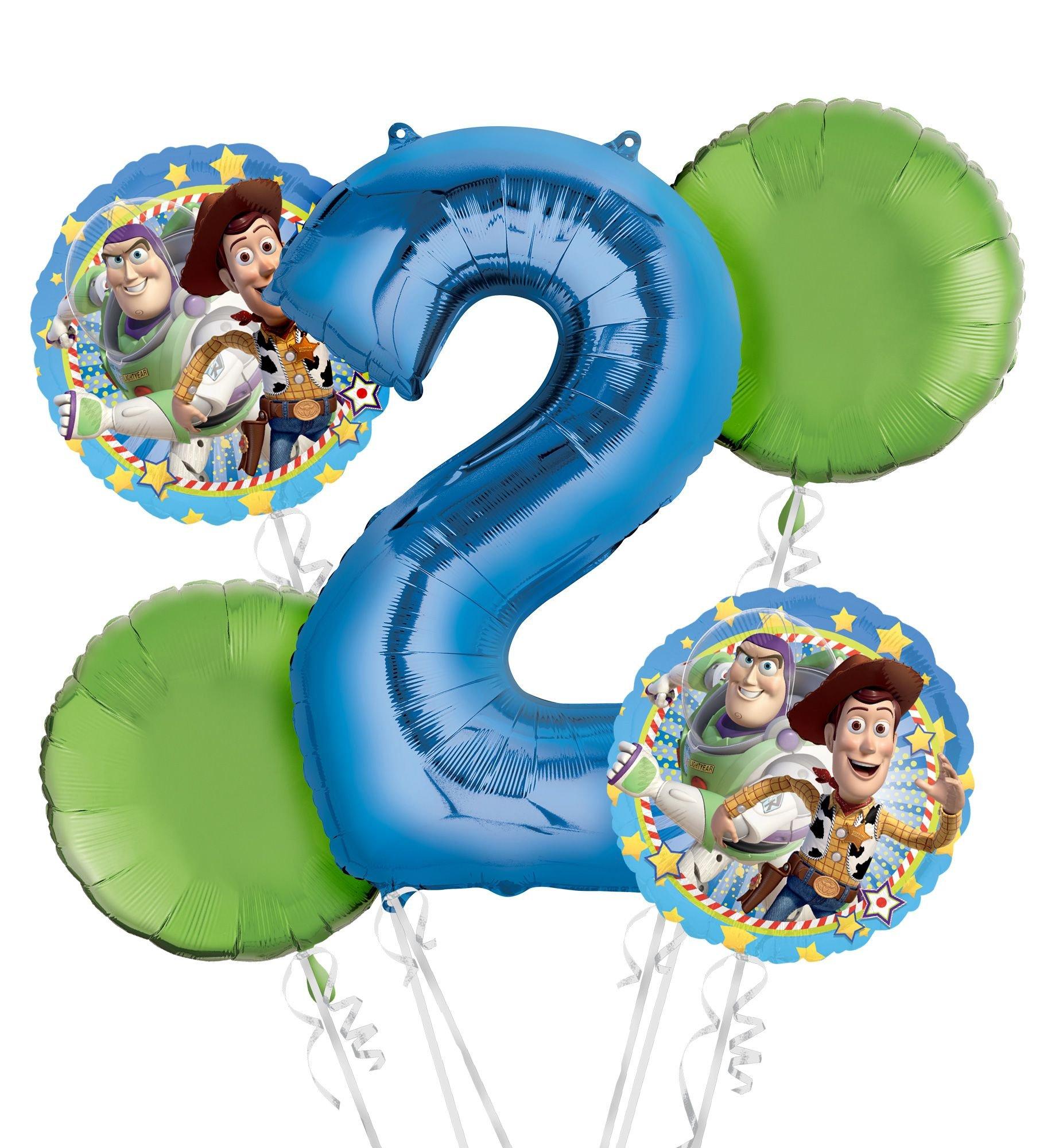Toy Story 2nd Birthday Balloon Bouquet 5pc